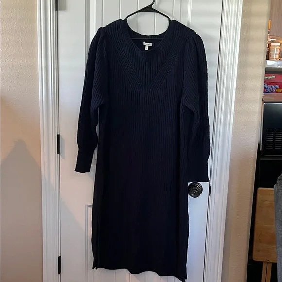 Blue Knit Dress - Picture 1 of 7